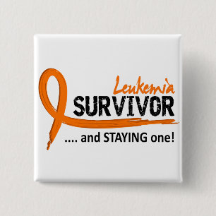 Survivor 8 Leukaemia 15 Cm Square Badge