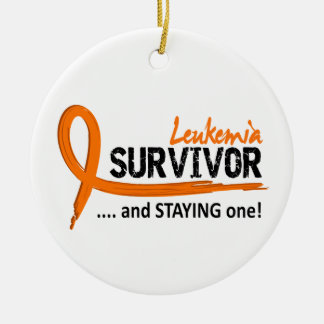 Survivor 8 Leukaemia Ceramic Ornament