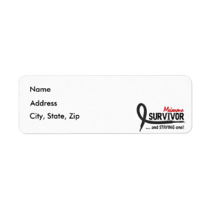 Survivor 8 Melanoma Return Address Label