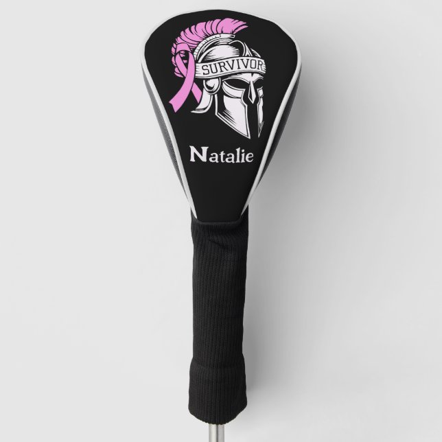 Survivor Breast Cancer  Golf Head Cover (Front)