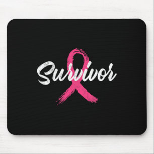 Survivor Breast Cancer T Shirt Mouse Pad