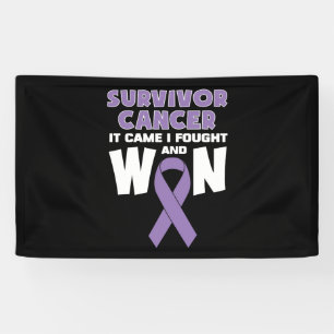 Survivor Cancer It Came I Fought And Won Banner
