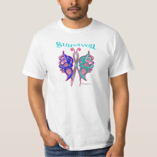 Survivor Celtic Butterfly - Thyroid Cancer T-Shirt