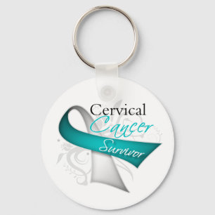 Survivor - Cervical Cancer Key Ring