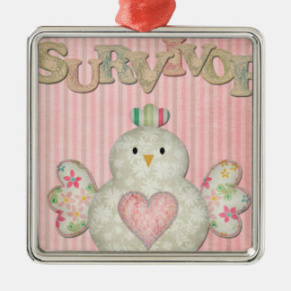 survivor chick pink metal tree decoration