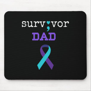 Survivor Dad - Semicolon Gift Suicide Prevention A Mouse Pad