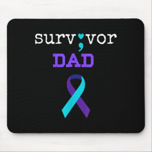 Survivor Dad - Semicolon Gift Suicide Prevention A Mouse Pad