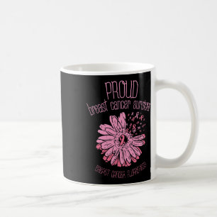 Survivor Daisy Pink Breast Cancer Awareness Gift  Coffee Mug