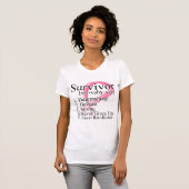 Survivor Definition - Breast Cancer T-Shirt (Front Full)