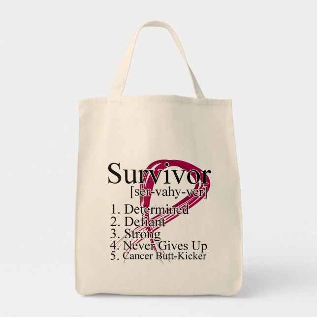 Survivor Definition - Multiple Myeloma Tote Bag (Front)