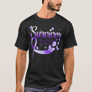 Survivor Fibromyalgia Awareness Butterfly T-Shirt