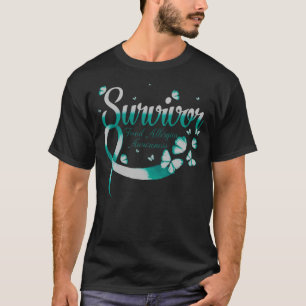 Survivor Food Allergies Awareness Butterfly T-Shirt