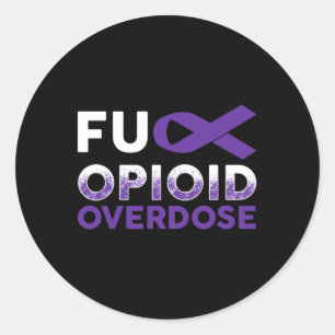 Survivor Gifts - Opioid Overdose Awareness Classic Round Sticker