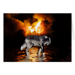 "Survivor" Grey Wolf Wildlife Gifts