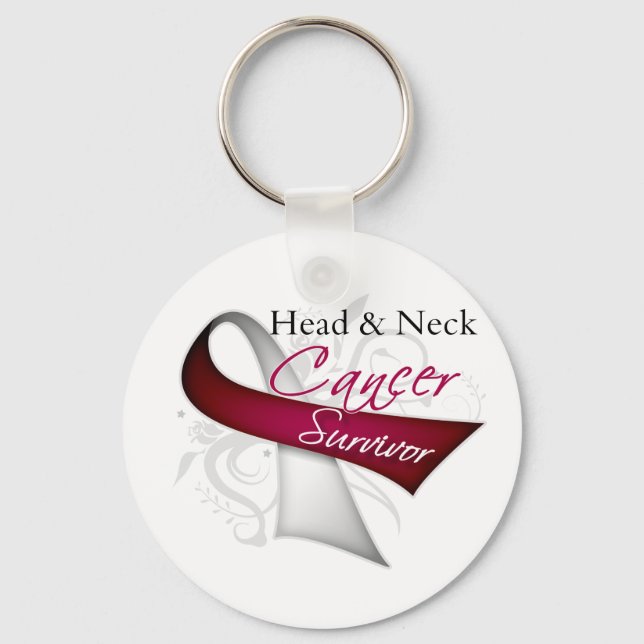 Survivor - Head and Neck Cancer Key Ring (Front)
