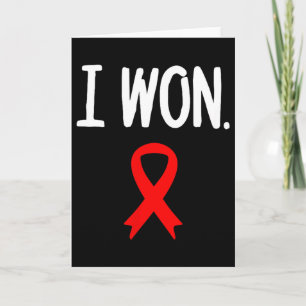 Survivor Heart Disease Warrior I Won Heart Disease Card