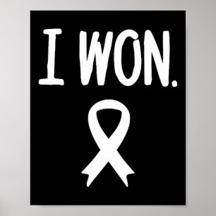 Survivor Heart Disease Warrior I Won Heart Disease Poster