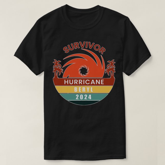 Survivor Hurricane Beryl 2024 TShirt (Design Front)