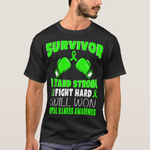 Survivor I Fight Hard Mental Illness Awareness T-Shirt