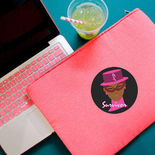 "Survivor In Pink" Sticker - Customisable