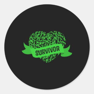 Survivor Kidney Disease Awareness Classic Round Sticker