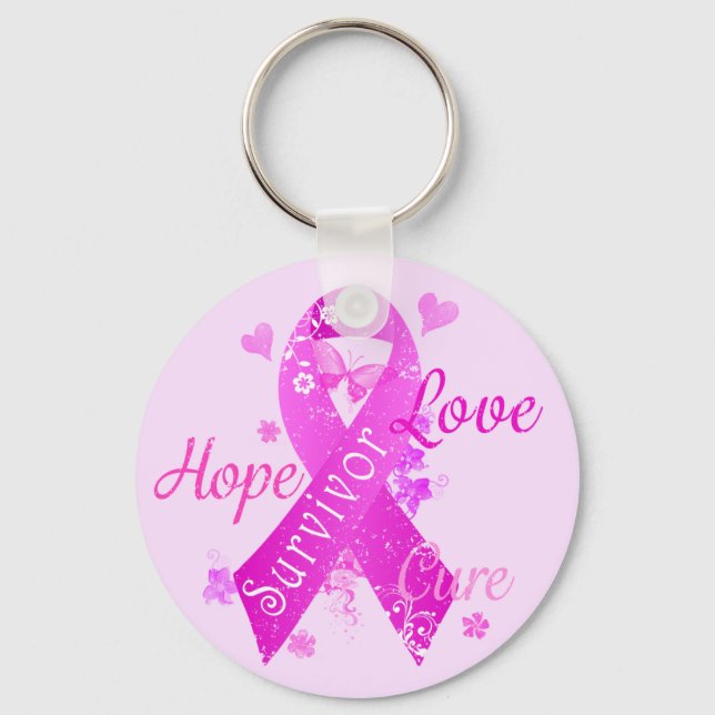 Survivor Love Hope Cure Key Ring (Front)