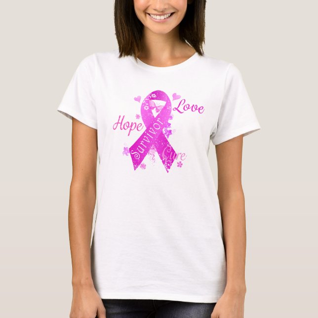 Survivor Love Hope Cure T-Shirt (Front)