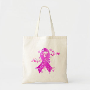 Survivor Love Hope Cure Tote Bag