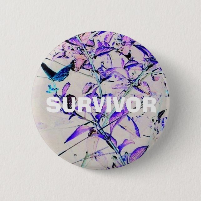 SURVIVOR (Mod Butterfly Style) BUTTON (Front)