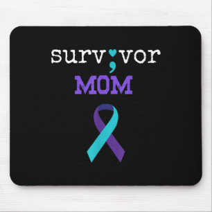 Survivor Mum - Semicolon Gift Suicide Prevention A Mouse Pad