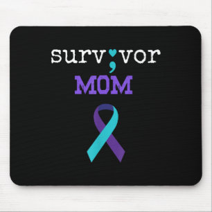 Survivor Mum - Semicolon Gift Suicide Prevention A Mouse Pad