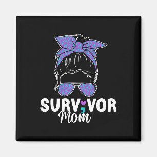 Survivor Mum - Semicolon Suicide Prevention Awaren Magnet