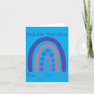 Survivor Not Alone Love Prevention Rainbow - Copy Card