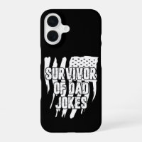 Survivor Of Dad Jokes Vintage Distressed Us Flag