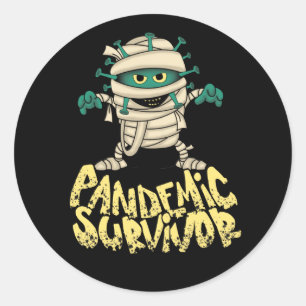 Survivor, Pandemic Survivor,  Classic Round Sticker