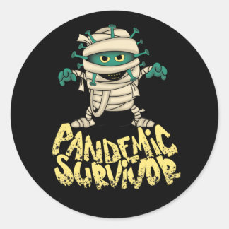 Survivor, Pandemic Survivor, Classic Round Sticker
