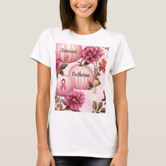 Survivor Pink Pumpkin Halloween T-Shirt