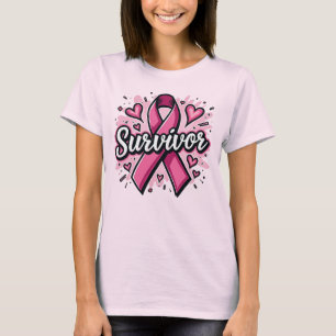 Survivor Pink Ribbon Women's Breast Cancer Tee