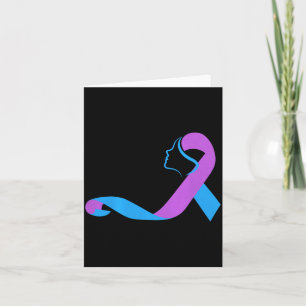Survivor Ribbon Awareness Prevention Month Ribbons Card