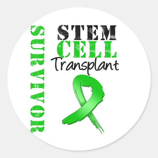 Survivor - Stem Cell Transplant Classic Round Sticker (Front)