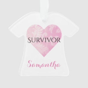 Survivor T-shirt Christmas Ornament, CustomizableR Ornament