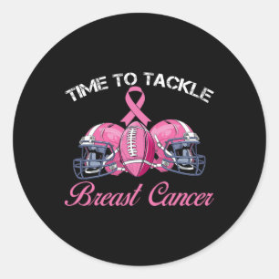 Survivor Time To Tackle Breast Cancer Awareness Classic Round Sticker