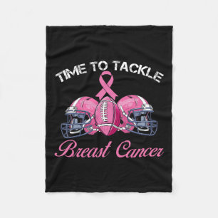 Survivor Time To Tackle Breast Cancer Awareness Fleece Blanket