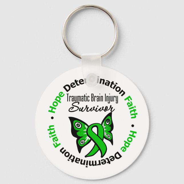 Survivor Traumatic Brain Injury v2 Key Ring (Front)