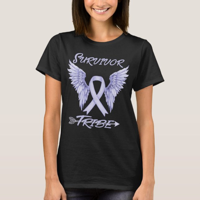 survivor tribe stomach cancer awareness gift T-Shirt (Front)