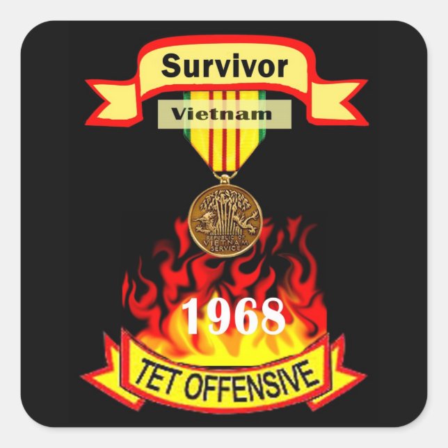 Survivor Vietnam Tet Offensive Stickers (Front)