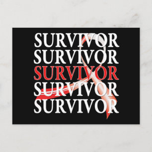 Survivor Whimsical Collage Oral Cancer Postcard