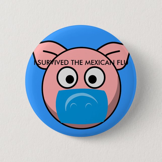 survivorpig 6 cm round badge (Front)
