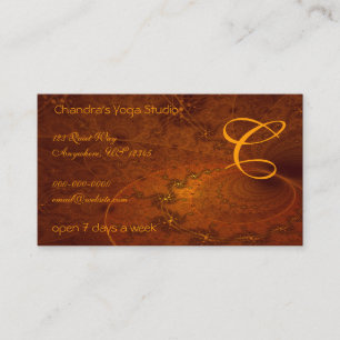 Suryasta Sun Salute Abstract Art Business Card