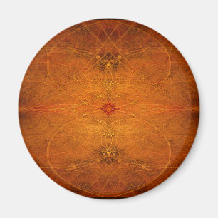 Suryasta Sun Salute Abstract Art Magnet